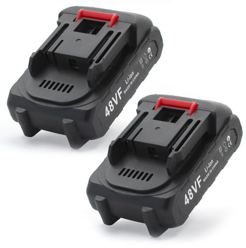 081 Store - 2 Batterie 48V Potenti con attacco grande– Compatibili con Forbici potatura a batteria, Motoseghe e Altri Attrezzi da Giardino