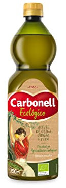 Carbonell - Aceite de Oliva Virgen Extra Ecológico, Agricultura Ecológica, Sabor Frutado con un Toque Amargo, para Uso Frío - Botella de PET, 750 ml