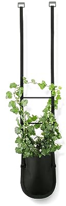 Depot4Design Pflanztasche Urban Garden S 1 L, Pflanzbehälter, Polyester, PVC, Schwarz-Grün, 7121126