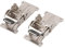 2Pcs Zinc Alloy Folding Hinges, 180 Degree Self Locking Hinge Set for Cabinet Wardrobe Door
