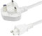 KUNCAN UK Laptop Power cable, 0.5m BS 1363 to C5 Cloverleaf Power Cord, Replacement UK 3 prong Laptop PC printer power Cord,5A fuse 0.75mm2