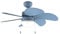 Cecotec - Ventilatore da Soffitto EnergySilence Aero 3600 Vision Full Blue 50W, Diametro 92 cm, 3 Velocità, 6 Lame Reversibili, Modalità Inverno-Estate, Utilizzo Facile, Interruttore a Catena