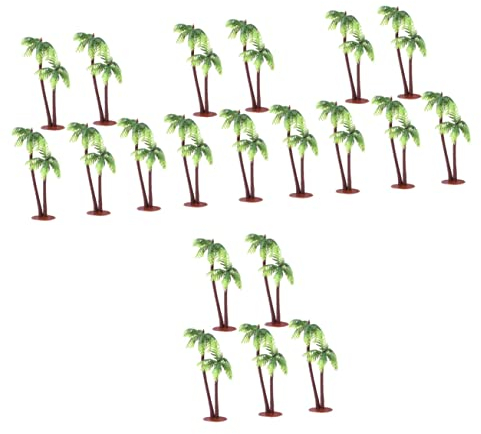 Parliky 20 Stück Pflanzen-Topper King-cm-Topper Zug Dekoration Gras Kleine Dekoration Strand Sand Landschaftsbau Zubehör – Hawaii Kunsthandwerk Künstliches Geschäft Hausbau