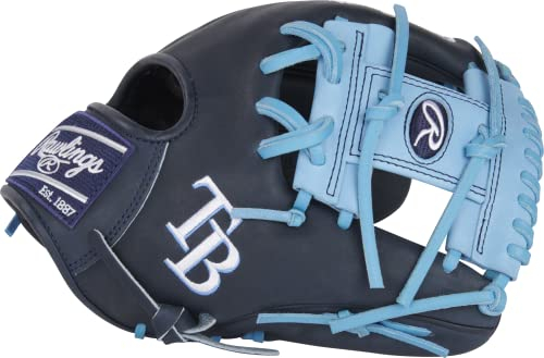 Rawlings Unisex-Erwachsene PRO204-2RAYS Baseball-Handschuh, Tampa Bay Rays Pro I-Web 29,2 cm (11,5 Zoll), 11.5
