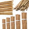 AHS Strong Heavy Duty Bamboo Canes - Natural 4FT Gardening Cane - Professional Thick Garden Canes - Indoor Outdoor Plants Support Stakes - Large Wooden Stake Trellis Pole (10, 4FT (120cm))