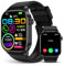 Smartwatch Uomo Donna con Effettua / Risposta Chiamate, 2.04 AMOLED Orologio Smartwatch con Pressione Sanguigna Sonno Cardiofrequenzimetro, 136 Modalità Sportive, IP68 Smart Watch per Android iOS
