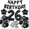 Deko 26. Geburtstag Mann Schwarz Tortendeko 26 Geburtstag Frau Luftballons 26. Geburtstag Schwarz Party Ballons 26 Geburtstag Dekoration Schwarz Geburtstagsdeko 26 Jahre Mann Deko Schwarze