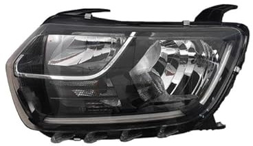 EDA PREMIUM cars Headlight, Headlamp Left 260609367R fits DACIA DUSTER 2017-2024, (17-), without motor, electric, H1/H7, PY21W, ECE, with daytime running light (LED)