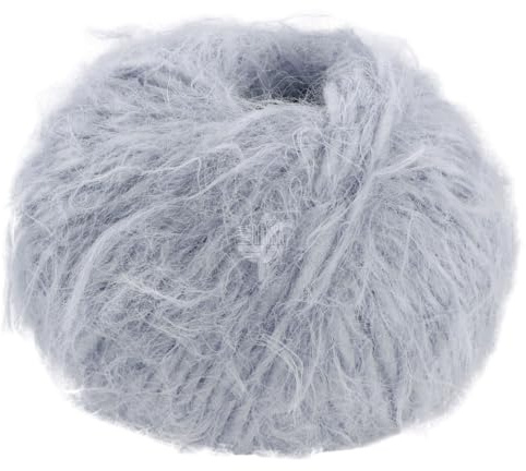 LANA GROSSA Basta| Garn im Fake Fur Look, locker verzwirnt, Franseneffekt& Merinofasern | Handstrickgarn, 50% Schurwolle & 50% Polyamid | 50g Wolle zum Stricken& Häkeln | 100m Garn FB 4