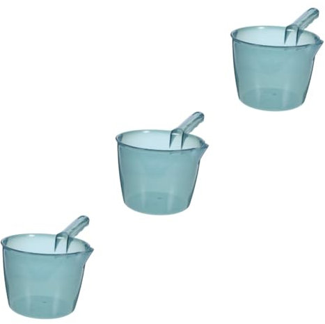 Amosfun 3 Pz Mestolo Da Cucina Cucchiaio D'acqua Portatile Mestolo Di Plastica Paletta Per Il Bucato Mestoli D'acqua Per Refettorio Gadget Da Cucina a Scoop Pp