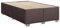 vidaXL Bettgestell, Bett mit Bettfüße Lattenrost, Polsterbett für Schlafzimmer, Doppelbett Bettrahmen, Modern, Dunkelbraun 120x200cm Stoff