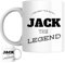 Designs of note! Jack Personalised Ceramic Mug | The Man, The Myth, The Legend Jack Custom Name Coffee Mug, Novelty Gift for a Dad, Brother, Husband, Boyfriend, Friend or Colleague Named Jack