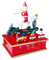 FGUUTYM Musik Weihnachten Schlafzimmer Holzkiste Dekoration Box Dekorationen Musik Decor Küchen Obstregal (Multicolor, One Size)