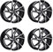 4x Carmani Felgen 23 Rudi 8.5x19 ET30 5x112 black polish kompatibel mit BMW 2er Reihe 3er Reihe 4er Reihe 5er Reihe 6er Reihe 7er Reihe