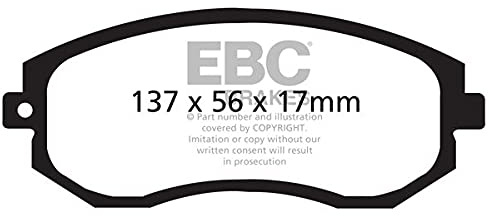 EBC Brake DP41884R Road and Trackday Yellowstuff 4000 Series Brake Pad