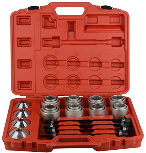DAYUAN Kit de 28 Manchons de Presse Professionnels pour Retirer Les bagues et Les Joints de roulements – Rouge