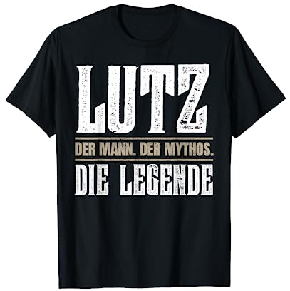 Vorname Lutz T-Shirt Geschenk Name Lutz T-Shirt
