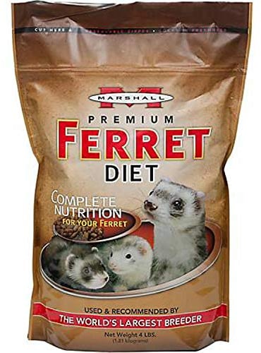 Marshall Premium Ferret Diet Food, 4 Pound, 2 Pack
