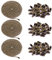 Swpeet 3Pcs Bronze 120 Metal Ceiling Fan Pull Chain Extension with 90Pcs Matching Connectors Kit, Durable & Strong Bearing Rust Proof 3mm Beaded Extension Chains for Ceiling Fan or Light