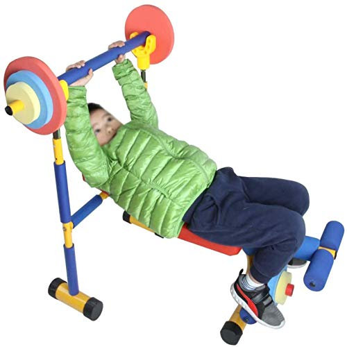 PDKJNID Spaß und Fitness-Übungsgeräte, für Kinder Multifunktions-Hantelbank, Römischer Stuhl, Verstellbare Ab Sit up Bench, Decline Bench, Flachbank