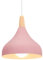 iDEGU Lustre Suspension Rétro Suspension Luminaire Moderne Style Goutte Chapeau Plafonnier E27 Métal Lampe Suspension pour Chambre Salle à Manger Cuisine, Ø 20CM (Rose 1 Pack)