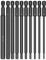 CYLBAQ 10 Stück Hex Schraubendreher Bit Satz Lang 100mm, 1/4 Magnetisch Inbusschlüssel, S2 Sechskantkopf Bohrer Bit, Allen key Hex Sechskant (5/64, 7/64, 1/8, 9/64, 5/32, 3/16, 7/32, 5/16)
