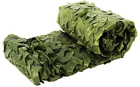 Mdurian Filet de Camouflage Protection Solaire Camo pour Parasol Camping Chasse Décoration Abri Ombre de Tente Vert Pur 3m x 3m