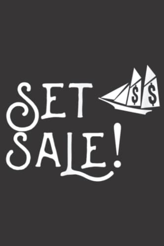 Set Sale Sailing Pun Black Friday Shopper Shopping Family: Daily Planner Notepad To Do Schedule, Medium 6x9 Inches, 110 Pages, Printed Cover