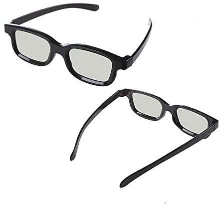 Smallterm 2Pcs 3D Glasses For Cinema 3D TV's Glasses Cinema TV' - 2 Pairs