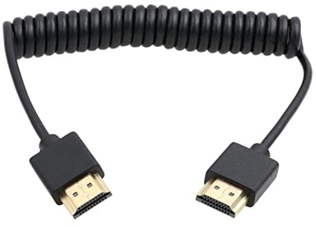 HangTon HDMI 8K 4K 60p UHD Kabel für ATOMOS Ninja V Portkeys Blackmagic Monitor BMPCC 6K ZCAM Sony Canon Nikon Kamera Ronin Typ A HDMI 2.1 Coiled