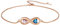 Custom4U Anpassbare Unendlichkeit Fußkette mit Gravur Damen Frauen 925 Sterling Silber Zirkon Infinity Fußkettchen Armbänder 22cm+5cm Einstellbare Sommer Strand Anklet Rosegold