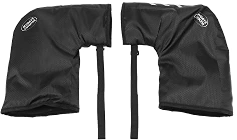 Natudeco Fahrrad-Lenker-Handschuhe, Wasserdichter Fahrrad-Lenker-Handschutz, Für Winter-Pendler-Radfahren, Schwarz, Unisex, Einheitsgröße