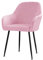 Highdi Stretch Stuhlbezug Stuhlhusse 1/2/4/6er Set,Samt Elastischer Stuhlbezug Stuhlhussen mit Armlehne Abnehmbare Stuhlbezug Schonbezug für Esszimmer Wohnzimmer Hochzeit Deko (Rosa,6 Stück)