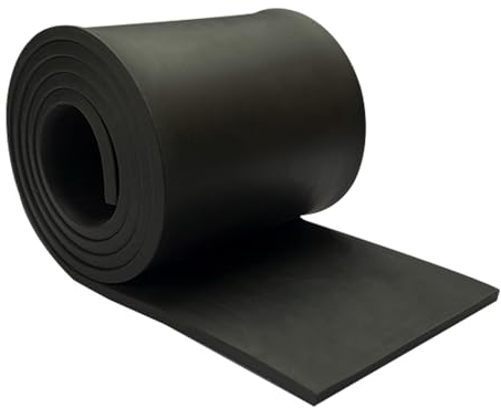 Gummistreifen 5mm Gummimatte 10 cm x 1 m Gummi Streifen Hartgummi Vollgummi Schürfleiste rutschfest Isolierend Ideal Für Den Einsatz Als Schutz Bei Industriellen Garagenanwendungen (100 * 5mm*1m)