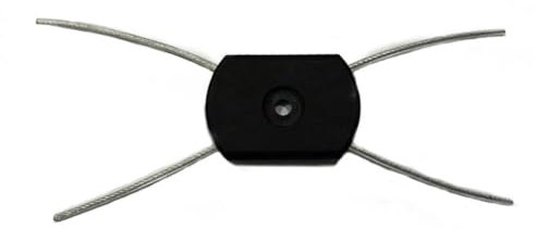 DHliIQQ Cabezal de desbrozadora de hilo, 1/3 piezas de cabezal universal de desbrozador de césped, cabezal de desbrozador eléctrico de repuesto de alambre de acero, cabezal de recortadora de malas