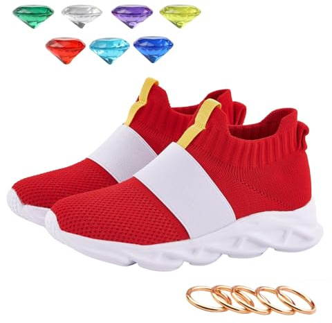 Nuovovoi Jungen Turnschuhe (Rot, Grundschulkind, Herren, 31, Numerisch, EU Schuhgrößensystem, M)