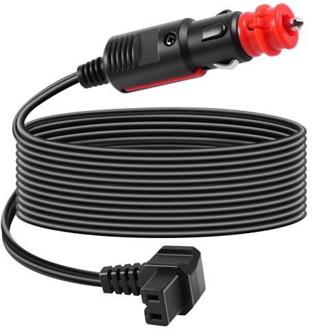 Thlevel 2 Meter 12V KFZ Verlängerungskabel für Kühlbox mit 15A Sicherung | Auto Kühlschrank Netzteil Kabel Ersatzkabel Kompatibel mit Alpicool ARB ICECO Dometic Setpower Waeco CF