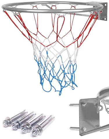 molti Basketballkorb Ø 45cm Wandmontage | Basketballring Ring & Netz und Befestigungsschrauben | Indoor & Outdoor