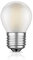ledscom.de E27 LED Leuchtmittel, G45, warmweiß (2700 K), 4 W, 477lm, gefrostet