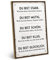 ARTFAVES® Wandbild Holzschild mit Spruch - DU BIST STARK, MUTIG, SCHÖN, KLUG, GLÜCKLICH - Türschild Retro Vintage Deko Bild Geschenk - Motivation, Glücklichsein