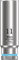 Wera 05004508001 8790 HMA Deep Douille 1/4, Cyan, 11.0 mm