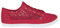 Crochet Panelled Plimsoll Trainers (Red, UK 7) 3297-RED-7