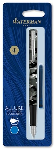 Waterman Allure Fountain Pen | Camouflage Matte Lacquer | Fine Nib | Blue Ink