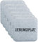 Brandsseller Wende-Sitzkissen Filz zweifarig Eckig Stuhlkissen Sitzpolster Auflagen - 35 x 35 x 1,0 cm (6er-Vorteilspack, Lieblingsplatz Anthrazit/Grau)