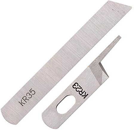 Voluxe Nähklinge, Messer-Overlock-Klinge, langlebige Lebensdauer für kleine Nähmaschinen, Metall, Grau, Legierter Stahl
