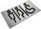 ALÚMADESIGNCO Unisex Ladies, Gents and Disabled Toilet Sign - Bathroom Doors Plaques - WC Plaques - Toilets Signs For Door - 220 X 120 mm - Easy To Install - Self Adhesive