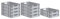 PROREGAL SuperSparSet 10x Eurobox NextGen Economy | Griffe offen |HxBxT 12x40x60cm | 23 Liter | Eurobehälter, Transportbox, Transportbehälter, Stapelbehälter