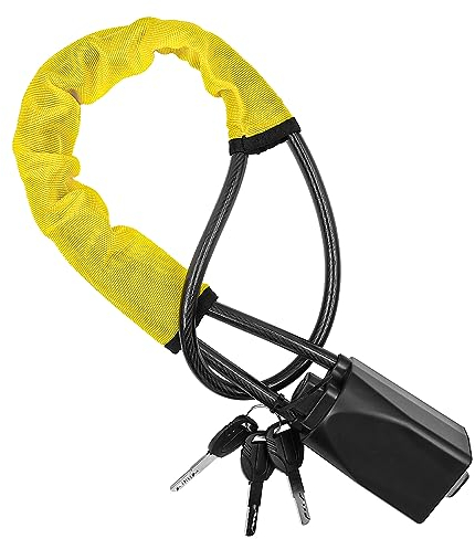 POFET Steering Wheel Lock Seat Belt Lock,Anti Theft Car Security Device Car Lock Car Theft Prevention with 2 Keys,Universal Locks for Car Trucks SUV Van -Yellow