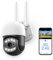 SECUEYE 4MP Dome Camera WiFi 2.4GHz 5GHz Pan/Tilt/Zoom Automatic Tracking Human Dection Color Night IP65 Waterproof 24/7 Recording Outdoor Security