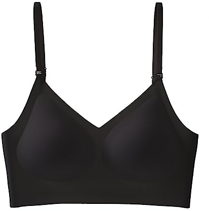 BH mit niedrigem Rücken für Damen, kabelloser, Nahtloser BH, rückenfrei, Multiway-Träger, umwandelbarer Neckholder-BH mit gepolstertem, abnehmbarem BH Super Push (Black, L)
